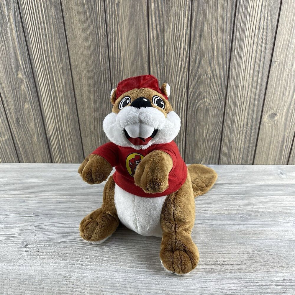 Buc-ee's Plush Beaver Mascot with Shirt and Cap, Buc-ee's